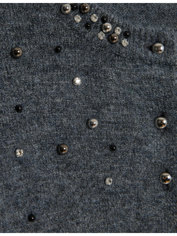 Marks & Spencer Zdobený skrátený kardigan Marks & Spencer šedá