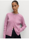 Marks & Spencer Textúrovaný zdobený kardigan s gombíkmi na prednej strane Marks & Spencer ružová