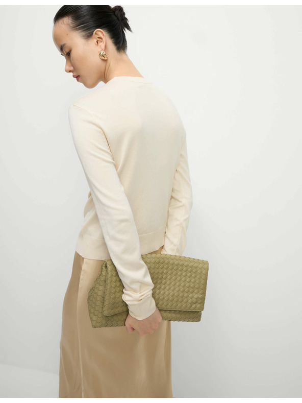 Marks & Spencer Kardigán s okrúhlym výstrihom a gombíkmi vpredu Marks & Spencer smotanová