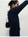 Marks & Spencer Dlhý rebrovaný kardigán bez zapínania Marks & Spencer námornícka modrá
