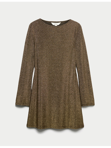 Marks & Spencer Splývavé šaty s metalickým vláknom Marks & Spencer zlatá