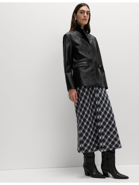 Marks & Spencer Popraskaný jednostranný sako Marks & Spencer čierna