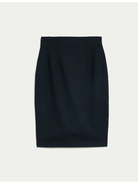Marks & Spencer Žerzejová puzdrová sukňa po kolená Marks & Spencer námorná modrá
