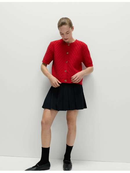 Marks & Spencer Plisovaná mini sukňa so pásikmi Marks & Spencer námorná modrá