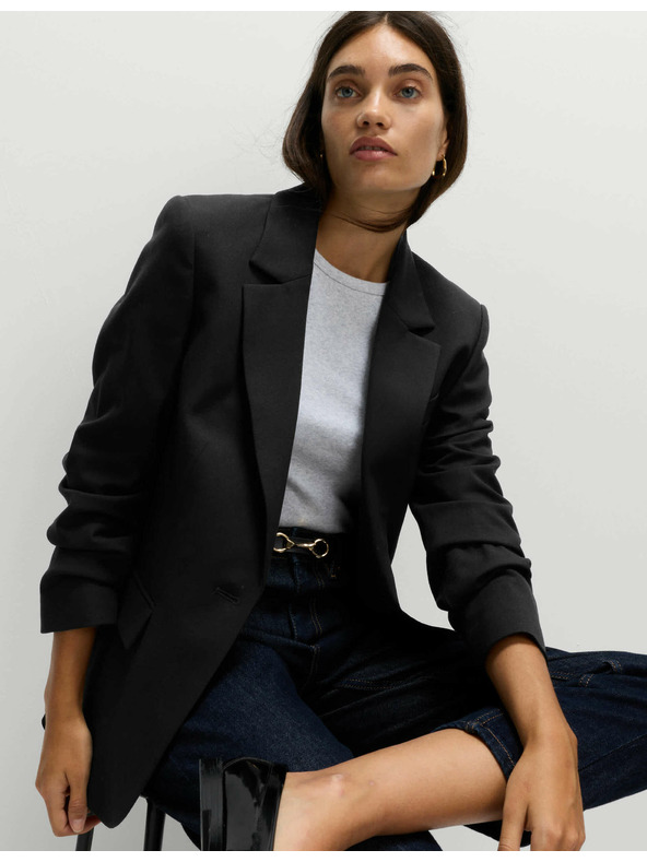 Marks & Spencer Jednostranný blejzer Marks & Spencer čierna