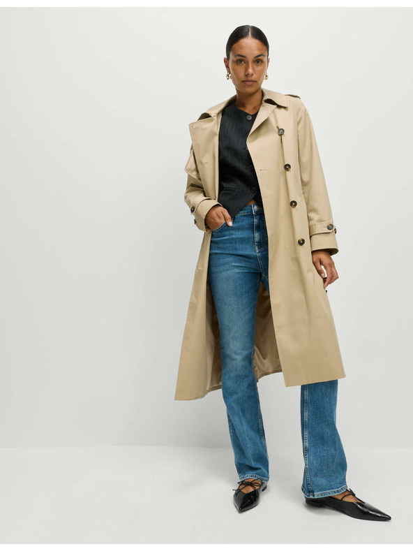 Marks & Spencer Pruhovaná vesta bez goliera Marks & Spencer námorná modrá