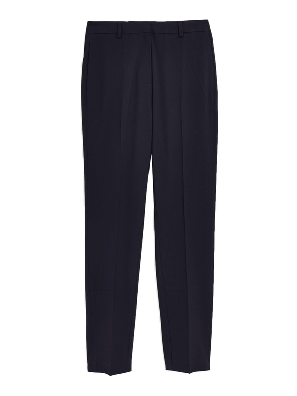 Marks & Spencer Nohavice po členky so strečom, úzky strih Marks & Spencer námorná modrá