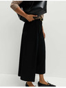 Marks & Spencer Tkaná plisovaná kalhotová sukňa so širokými nohavicami Marks & Spencer čierna