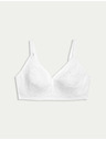 Marks & Spencer Čipkovaná podprsenka s kosticami so zmršťovacím efektom a technológiou Flexifit™ Marks & Spencer biela
