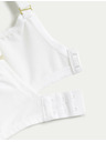 Marks & Spencer Čipkovaná podprsenka s kosticami so zmršťovacím efektom a technológiou Flexifit™ Marks & Spencer biela
