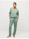 Marks & Spencer Pyžamový top s čipkovým detailom Marks & Spencer zelená