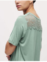 Marks & Spencer Pyžamový top s čipkovým detailom Marks & Spencer zelená