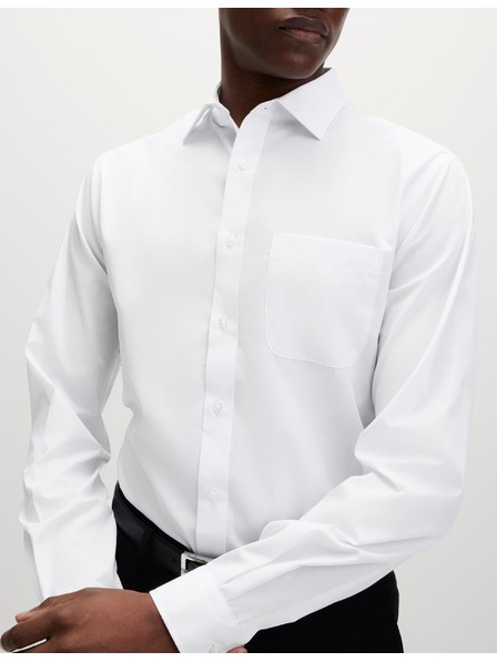 Marks & Spencer Sada troch kusov pánských bielych košieľ Marks & Spencer