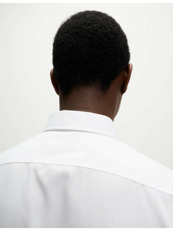 Marks & Spencer Sada troch kusov pánských bielych košieľ Marks & Spencer