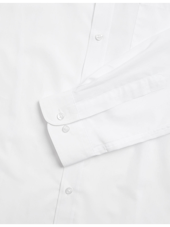 Marks & Spencer Sada troch kusov pánských bielych košieľ Marks & Spencer