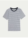 Marks & Spencer Modro-biele dámske pruhované tričko Marks & Spencer