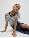 Marks & Spencer Modro-biele dámske pruhované tričko Marks & Spencer