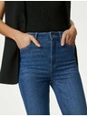 Marks & Spencer Tmavomodré dámske džínsy s vysokým pásom Marks & Spencer