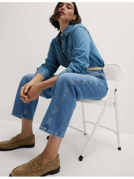 Marks & Spencer Modré dámske džínsy typu boyfriend Marks & Spencer