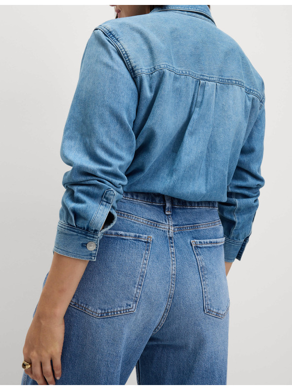 Marks & Spencer Modré dámske džínsy typu boyfriend Marks & Spencer