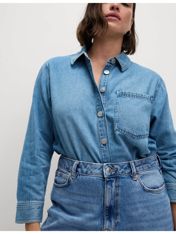 Marks & Spencer Modré dámske džínsy typu boyfriend Marks & Spencer