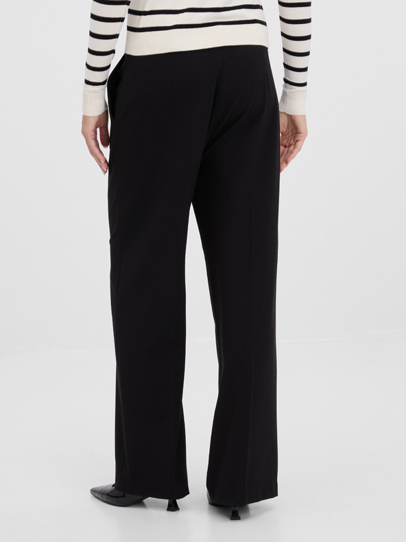 Orsay Čierne dámske široké nohavice ORSAY