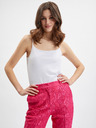Orsay Ružové dámske vzorované skrátené nohavice ORSAY