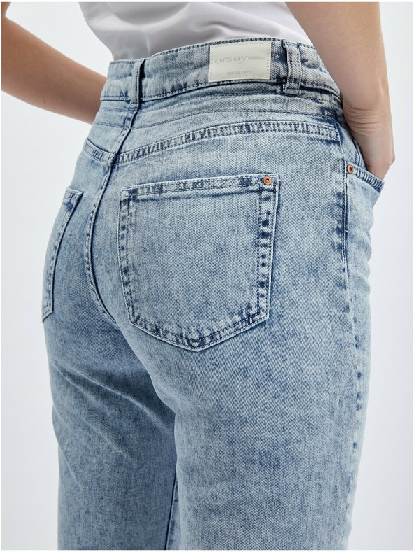 Orsay Svetlomodré dámske džínsy slouchy strihu ORSAY