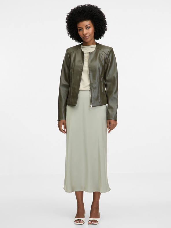 Orsay Kaki dámska koženková bunda ORSAY