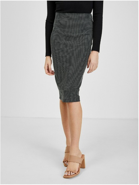 Orsay Bielo-čierna dámska vzorovaná sukňa ORSAY