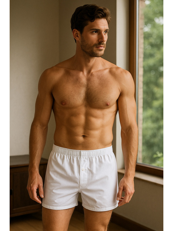 Celio Biele pánske šortky Celio Jiwosolid