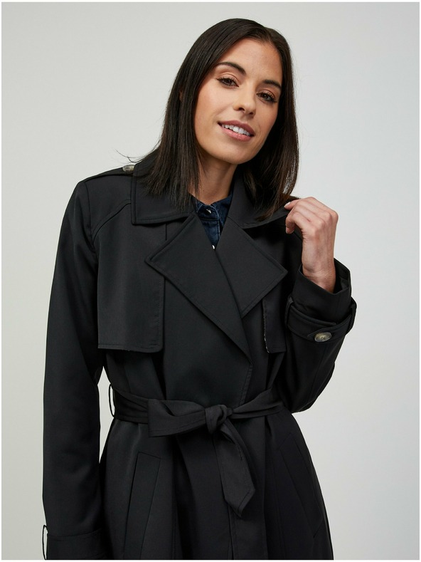 Orsay Čierny trenčkot ORSAY