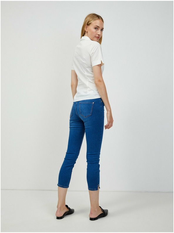 Orsay Krémová košeľa s krátkym rukávom ORSAY