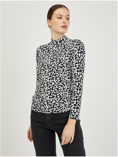 Orsay Paisy bielo-čierne dámske vzorované tričko ORSAY