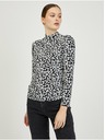 Orsay Paisy bielo-čierne dámske vzorované tričko ORSAY