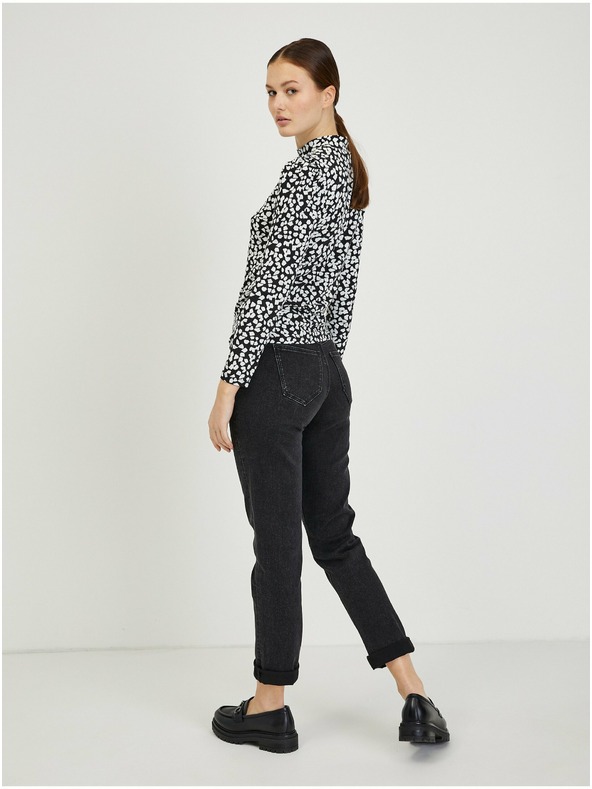 Orsay Paisy bielo-čierne dámske vzorované tričko ORSAY