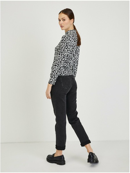 Orsay Paisy bielo-čierne dámske vzorované tričko ORSAY