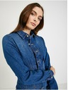 Orsay Modré džínsové košeľové šaty ORSAY