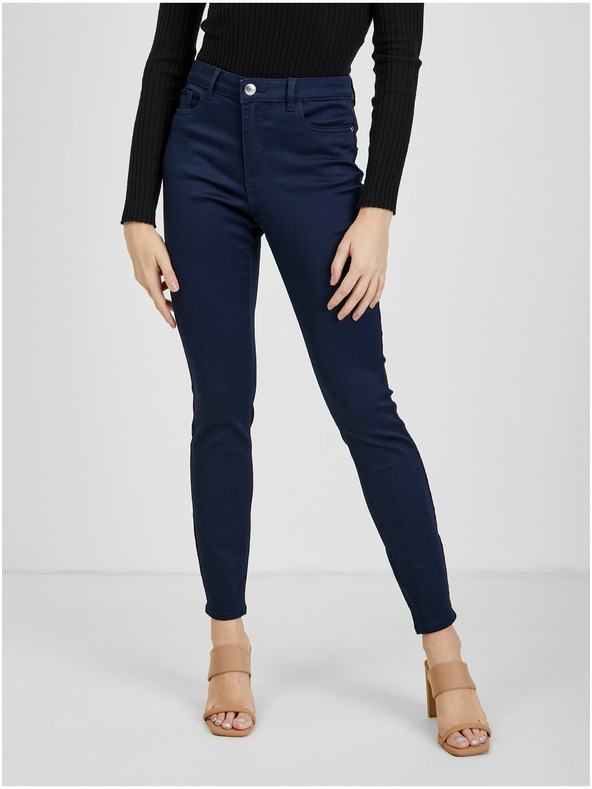 Orsay Tmavomodré dámske nohavice ORSAY