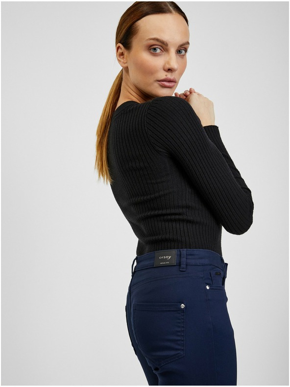 Orsay Tmavomodré dámske nohavice ORSAY