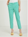 Orsay Svetlozelené dámske kárované nohavice ORSAY