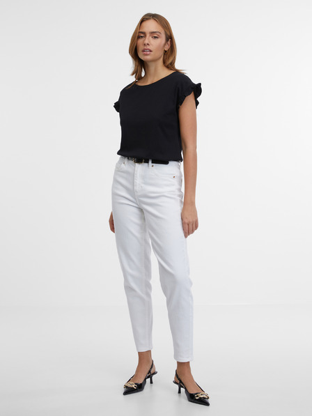 Orsay Čierne dámske polo tričko ORSAY