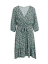 Orsay Zelené dámske vzorované šaty so zaväzovaním ORSAY