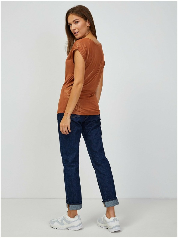 Orsay Hnedé tričko ORSAY