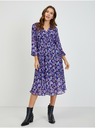 Orsay Fialové dámske kvetované šaty ORSAY