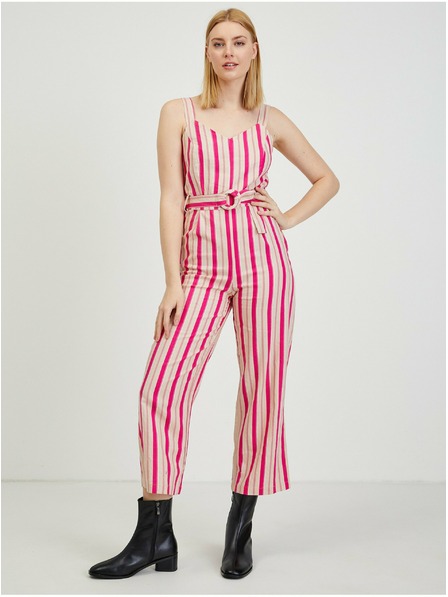 Orsay Béžovo-ružový dámsky plátený overal ORSAY Los Angeles