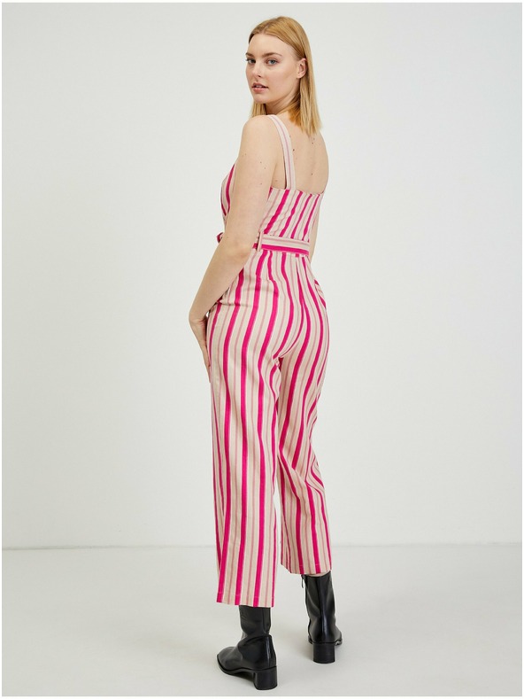 Orsay Béžovo-ružový dámsky plátený overal ORSAY Los Angeles