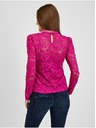 Orsay Tmavo ružové dámske čipkované tričko ORSAY