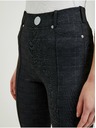 Orsay Tmavosivé dámske kárované nohavice ORSAY