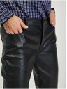 Orsay Čierne dámske kožené nohavice ORSAY